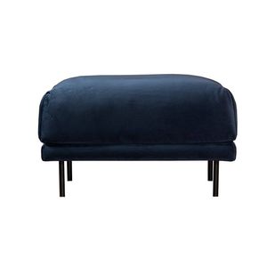 Bronx71 Hocker Denver velvet blauw.