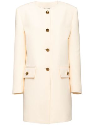 Prada manteau à simple boutonnage - Tons neutres