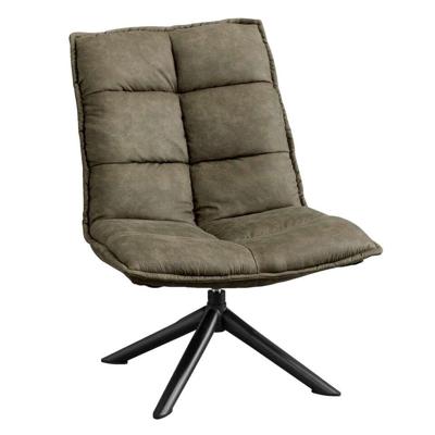 Leen Bakker - Fauteuil Clayton - Stof - Groen - 81x70x99 Cm