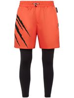 Plein Sport short de sport à imprimé graphique - Orange - thumbnail