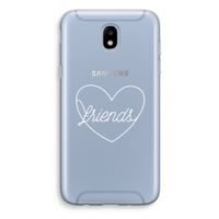 Friends heart pastel: Samsung Galaxy J5 (2017) Transparant Hoesje