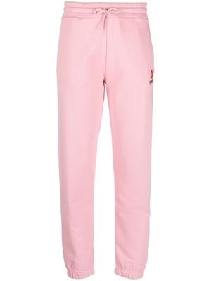Kenzo pantalon de jogging à logo brodé - Rose