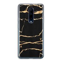 Gouden marmer: OnePlus 7 Pro Transparant Hoesje