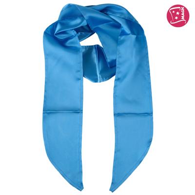 Sjaal / shawl satijn turquoise
