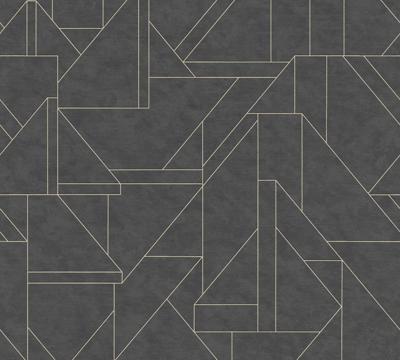Livingwalls Metropolitan Stories. Travel Stories - Zwart - Geometrisch - 391184