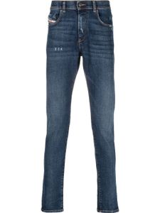 Diesel jean slim à effet usé - Bleu