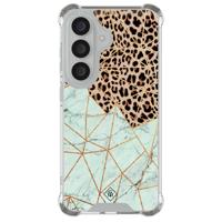Samsung Galaxy S26 shockproof hoesje - Luipaard marmer mint