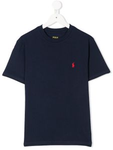 POLO RALPH LAUREN KIDS t-shirt à logo brodé - Bleu