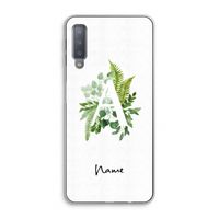 Green Brush: Samsung Galaxy A7 (2018) Transparant Hoesje
