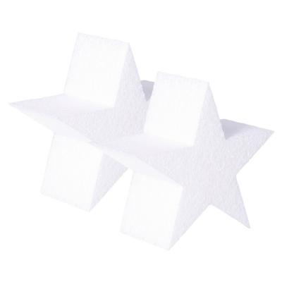 Piepschuim vormen sterren - 2x - 40 x 5 cm - hobby/knutselmateriaal - Kerst sterren maken