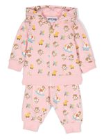 Moschino Kids survêtement à motif Teddy Bear - Rose