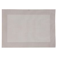 Rechthoekige placemat beige texaline 50 x 35 cm - thumbnail