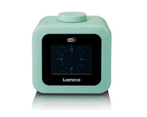 DAB+/FM Wekkerradio met een kleuren display Lenco Groen