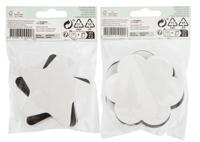 Canvas nassau fine art ster en bloem 13cm magn | 24 stuks