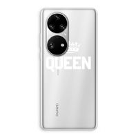 Queen zwart: Huawei P50 Pro Transparant Hoesje