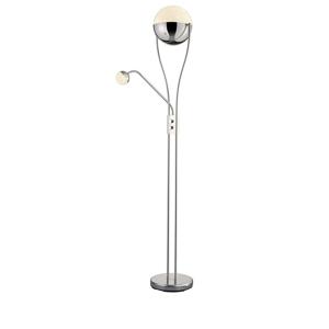 Trio Vloerlamp Chris 2-lichts 180cm chroom 478310206