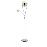 Trio Vloerlamp Chris 2-lichts 180cm chroom 478310206