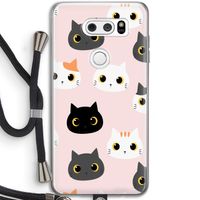 Katten: LG V30 Transparant Hoesje met koord