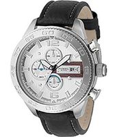 Horlogeband Fossil CH2558 Leder Zwart 22mm