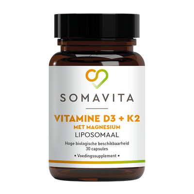 Liposomale Vitamine D3 + K2 met Magnesium (30 caps)