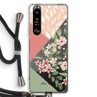 Sweet heaven geometrics: Sony Xperia 1 III Transparant Hoesje met koord