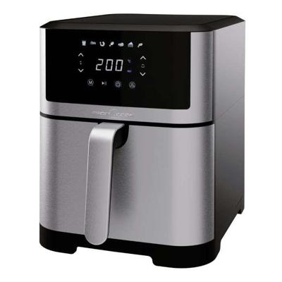 ProfiCook PC-FR 1269 H friteuse Enkel 8 l Vrijstaand 1800 W Heteluchtfriteuse Zwart, Roestvrijstaal