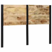 Hoofdeinde 140 cm massief hout mango en ijzer