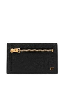 TOM FORD portefeuille en cuir à logo imprimé - Noir