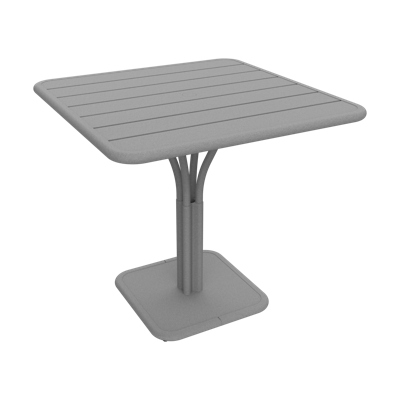 Fermob Luxembourg tuintafel kolom 80x80 cm Lapilli Grey