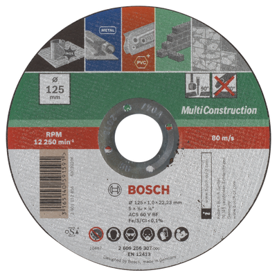 Bosch Accessoires Doorslijpschijf Multi 125 X1 Recht - 2609256307