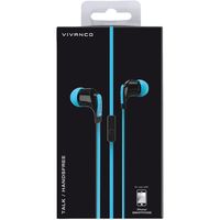 Vivanco 36484 hoofdtelefoon/headset Bedraad In-ear Oproepen/muziek Zwart, Blauw - thumbnail