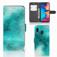 Hoesje Samsung Galaxy A30 Painting Blue