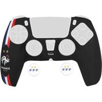Beschermhoes voor DualSense PS5-controller - Konix - FFF - Siliconen - Duimsteun - Zwart