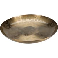 Metalen Decoratiebord 30 cm Goud Metalen Decoratiebord 30 cm Goud