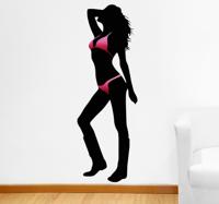 Sexy bikini model sticker Sexy bikini model sticker
