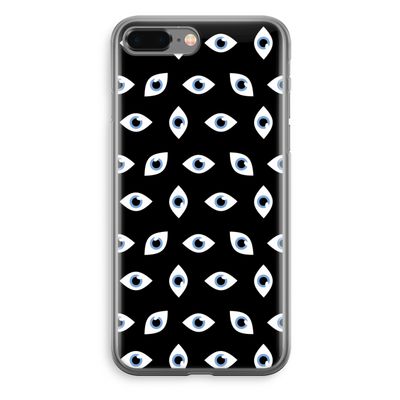 Eyes pattern: iPhone 8 Plus Transparant Hoesje