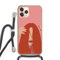Woke up like this: iPhone 11 Pro Transparant Hoesje met koord