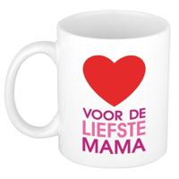 Bellatio Decorations - Koffiemok - Voor de liefste mama - cadeau beker - Moederdag - 300 ml