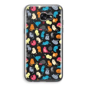 Kleurrijke katten: Samsung Galaxy A5 (2017) Transparant Hoesje