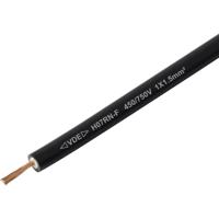 TRU COMPONENTS TC-13537056 Rubberkabel H07RN-F 1 x 1.5 mm² Zwart per meter