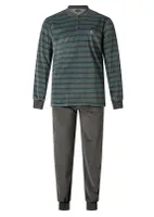 Outfitter velours heren pyjama - Warm Earth - Warme winter mannen pyjama