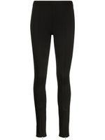 Calvin Klein legging zippé à logo brodé - Noir