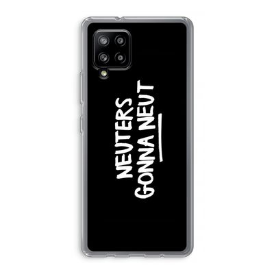 Neuters (zwart): Samsung Galaxy A42 5G Transparant Hoesje