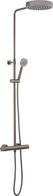 Ben Engraved Cross regendoucheset Ø25cm gunmetal pvd