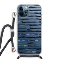Verrassende lijnen: iPhone 12 Pro Max Transparant Hoesje met koord