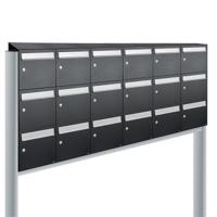 Allux Flow Set 6-Breed, 3-Hoog Met Dak Op Statief Zwart - 40040070_6x3ds
