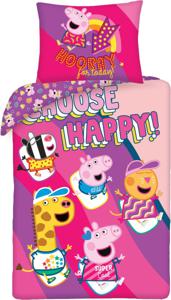 Peppa Pig Dekbedovertrek Choose Happy 140 x 200 cm katoen