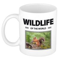 Eekhoorn mok met dieren foto wildlife of the world - thumbnail