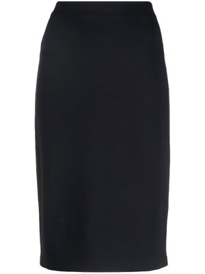Emporio Armani jupe crayon à coutures Milano - Bleu