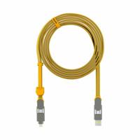 Rolling Square inCharge XL 6-in-1 Snellaadkabel 3 Meter - USB-C, Micro USB & Lightning Oplaadkabel voor iPhone, iPad & Android - Geel